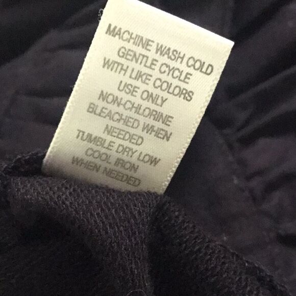 NWOT. Christopher & Banks Front Flounce Black Women’s Jacket Size L - Picture 8 of 8